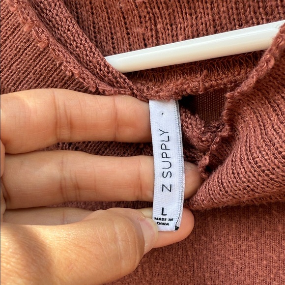 Z Supply Mock Neck Pullover Sweater Size L - Picture 2 of 2